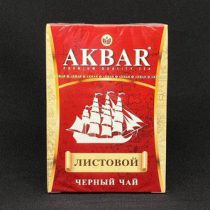 Чай Акбар черный Листовой Кораблик 90 гр, шт.