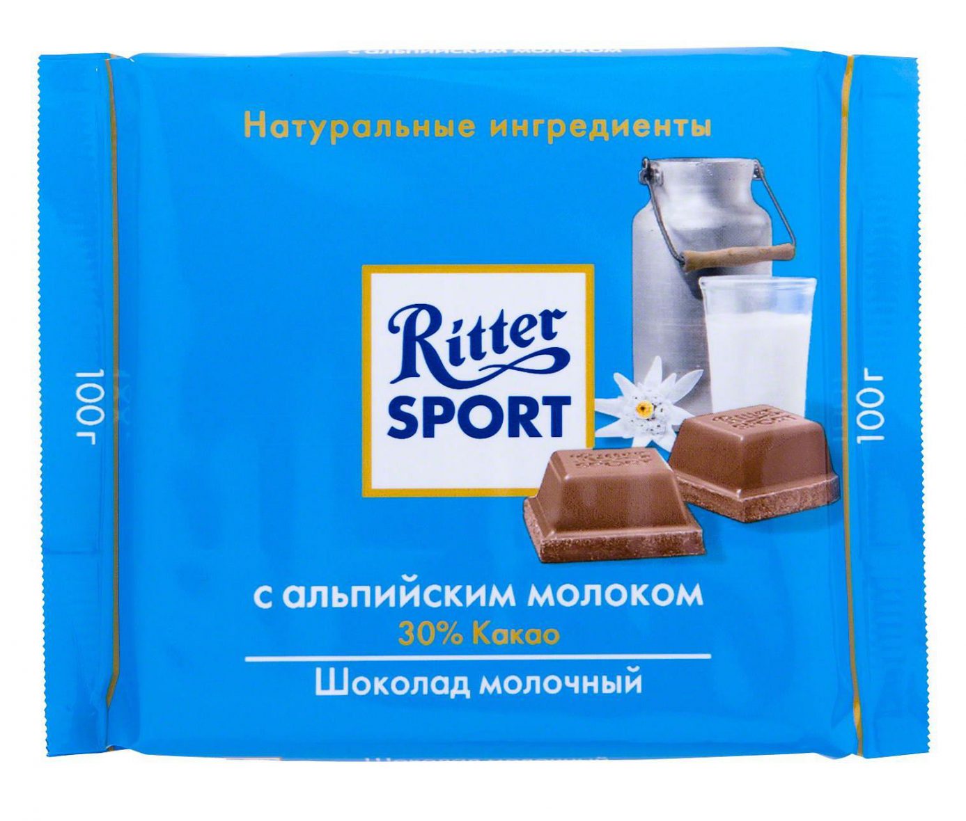 Шоколад RITTER альп молоко 100г, шт