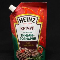 Кетчуп HEINZ тимьян-размарин для говядины д/п 320 гр, шт.