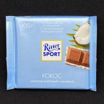 Шоколад RITTER мол с кокосом 100г, шт