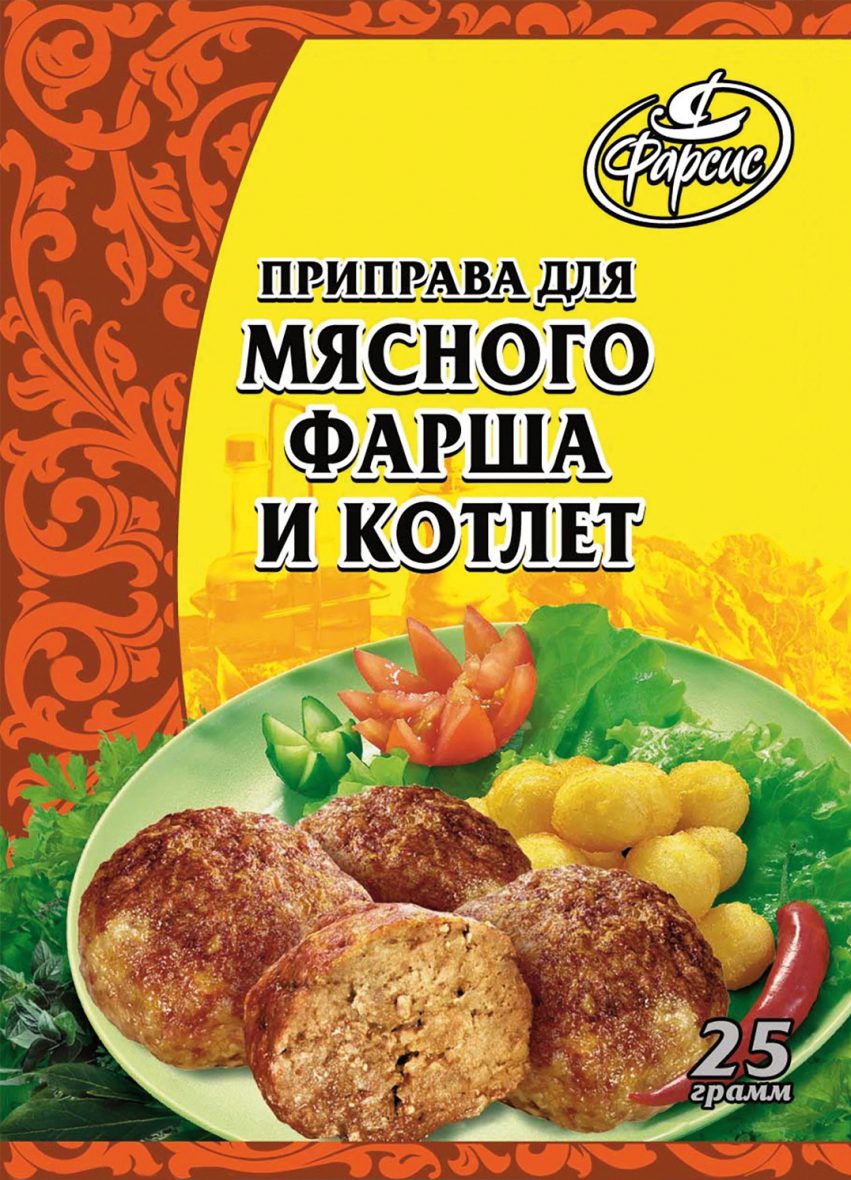 Приправа для мясного фарша Фарсис, 25 гр, шт.