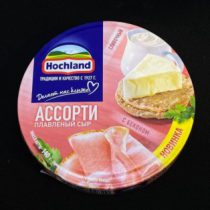 Сыр плавл. Хохланд с беконом (красное) 140г круг, шт.