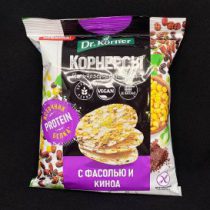 Чипсы (Корнерсы) цельнозерн. кукурузно-рисовые с фасолью и киноа, 50 гр, шт.