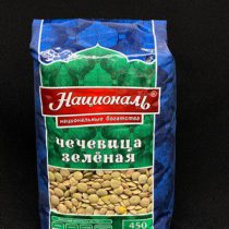 Чечевица зеленая в/с "Националь" 450 гр, шт.