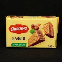 Вафли Яшкино Ореховые 200 гр, шт