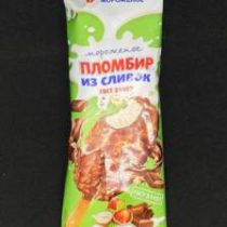 Мороженое Эскимо пломбир в мол. шок. с фунд. "Пломбир из сливок" мжд 15% 60 гр, шт.