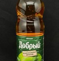 Сок Добрый Фермерские яблочки 0,970 л, ПЭТ, шт