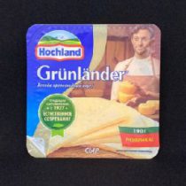 Сыр Грюнландер полутвердый цилиндр 50% 190 гр.