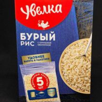 Рис Бурый пак. для варки 5*80 гр, " Увелка", 400 гр, шт.