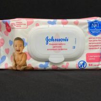 Салфетки Johnson’s Baby  нежная забота 64шт, шт