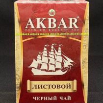 Чай Акбар черный листовой Кораблик 200 гр, шт.