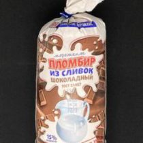 Мороженое шоколадное "Пломбир из сливок" мжд 15% 400 гр, шт.
