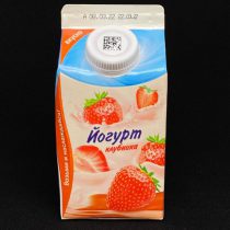 Йогурт питьевой "Молочный фермер" со вкусом "Клубника" 2,5% пюрпак 450г, шт